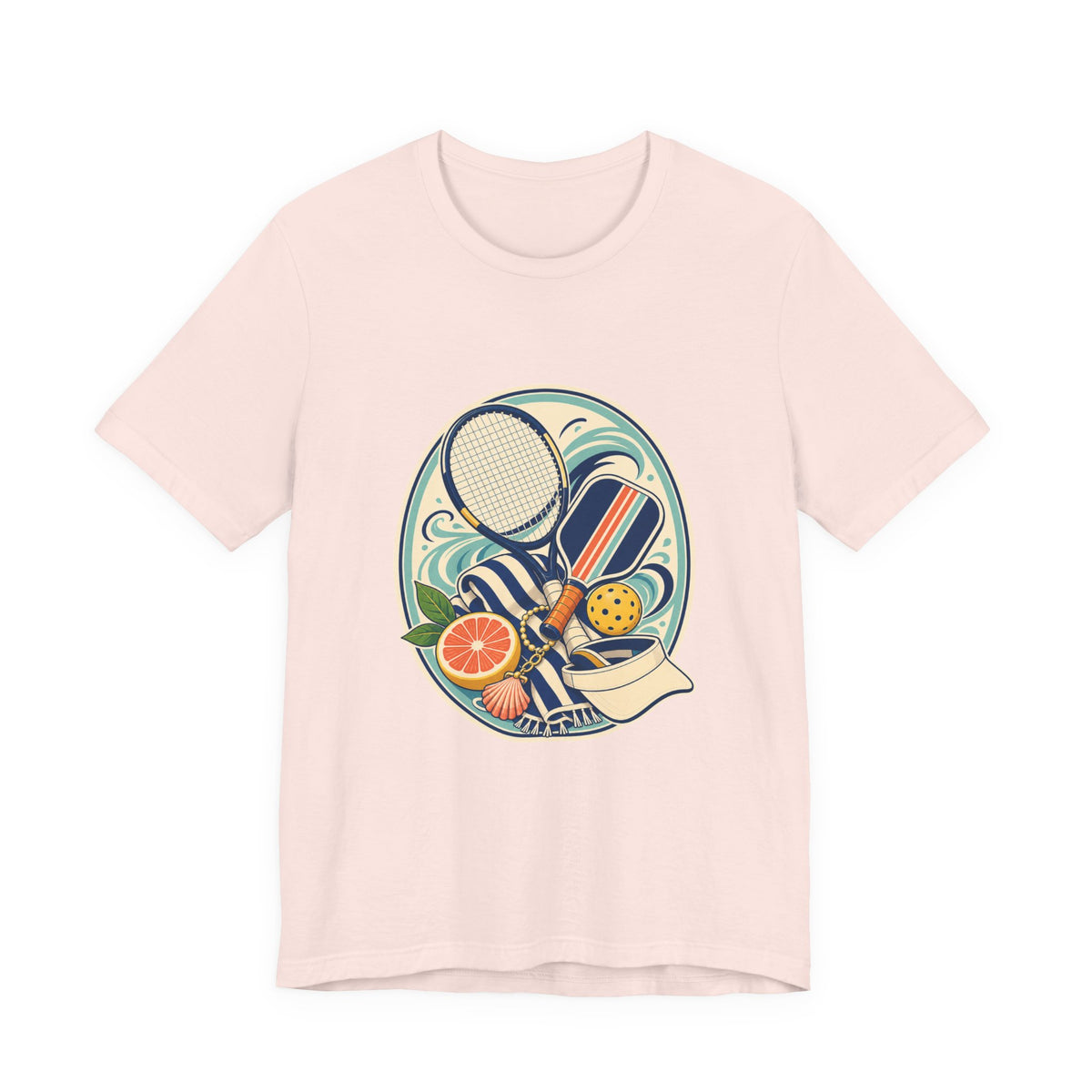 Coastal Courtside Badge T-Shirt Graphic