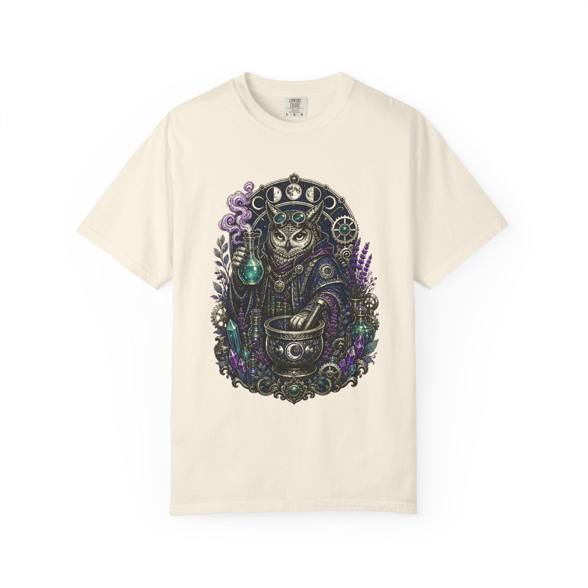 Nocturne Owl Apothecary T-Shirt Graphic