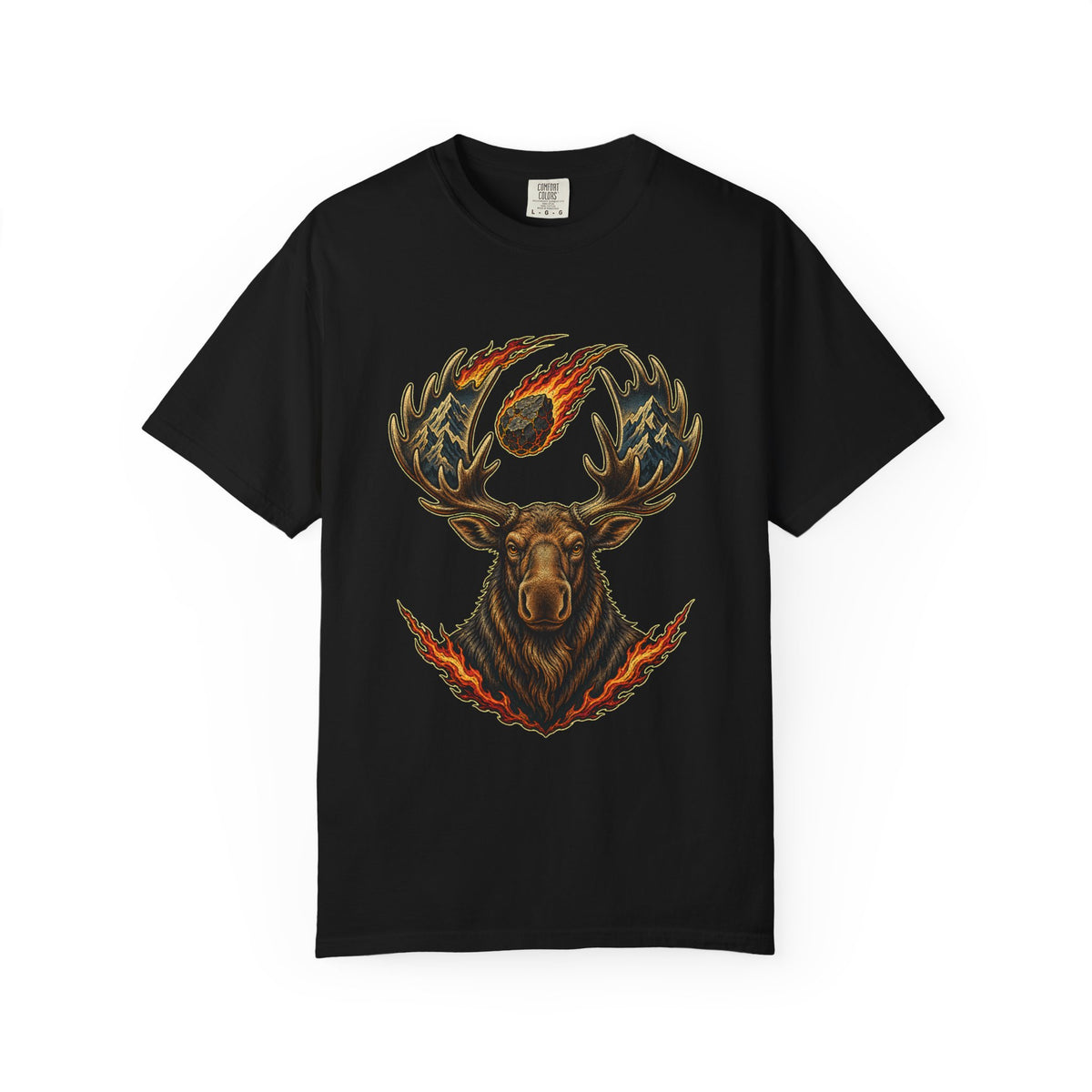Tattoo Flash Meteor Moose Graphic Tee