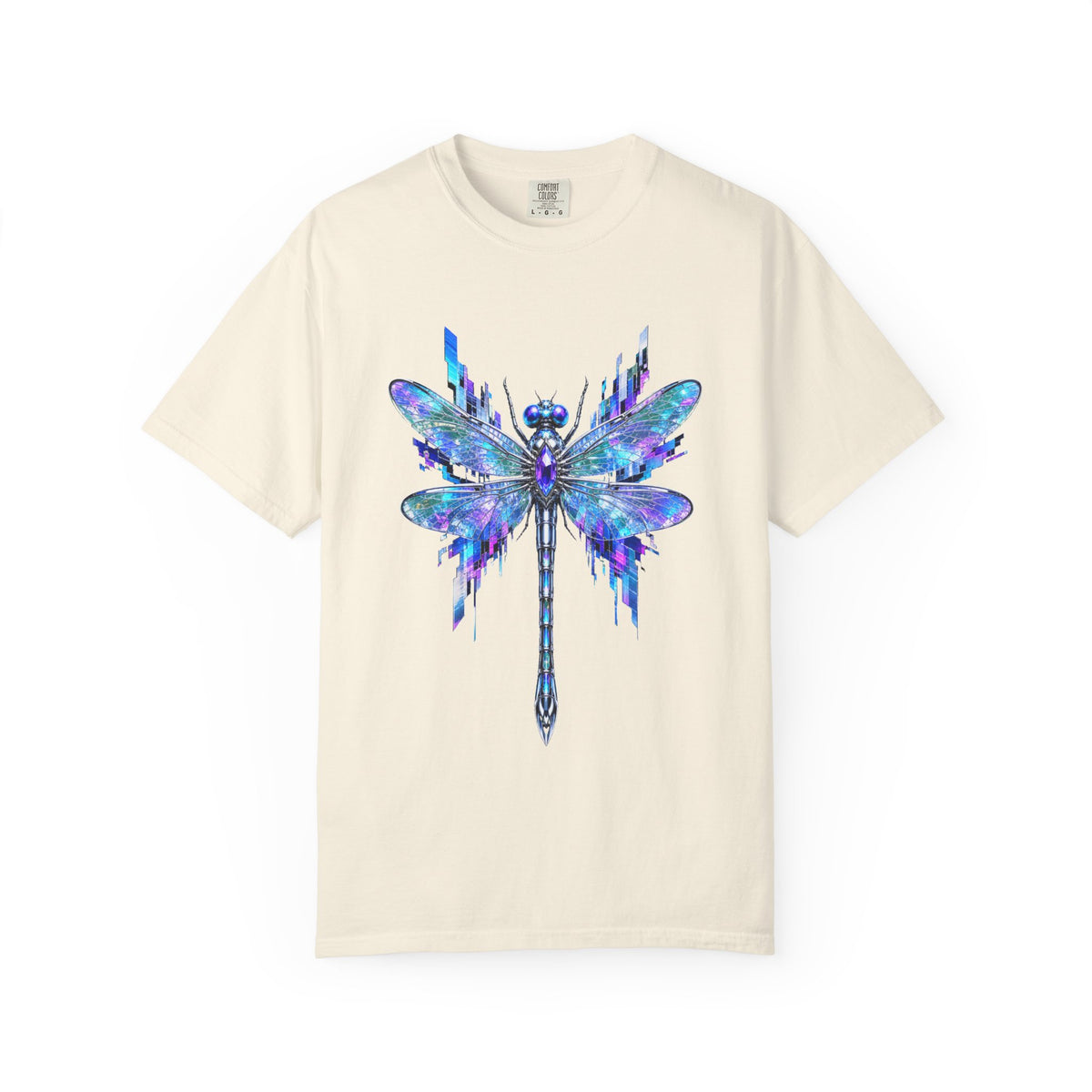 Glitch Glass Dragonfly Graphic Tee