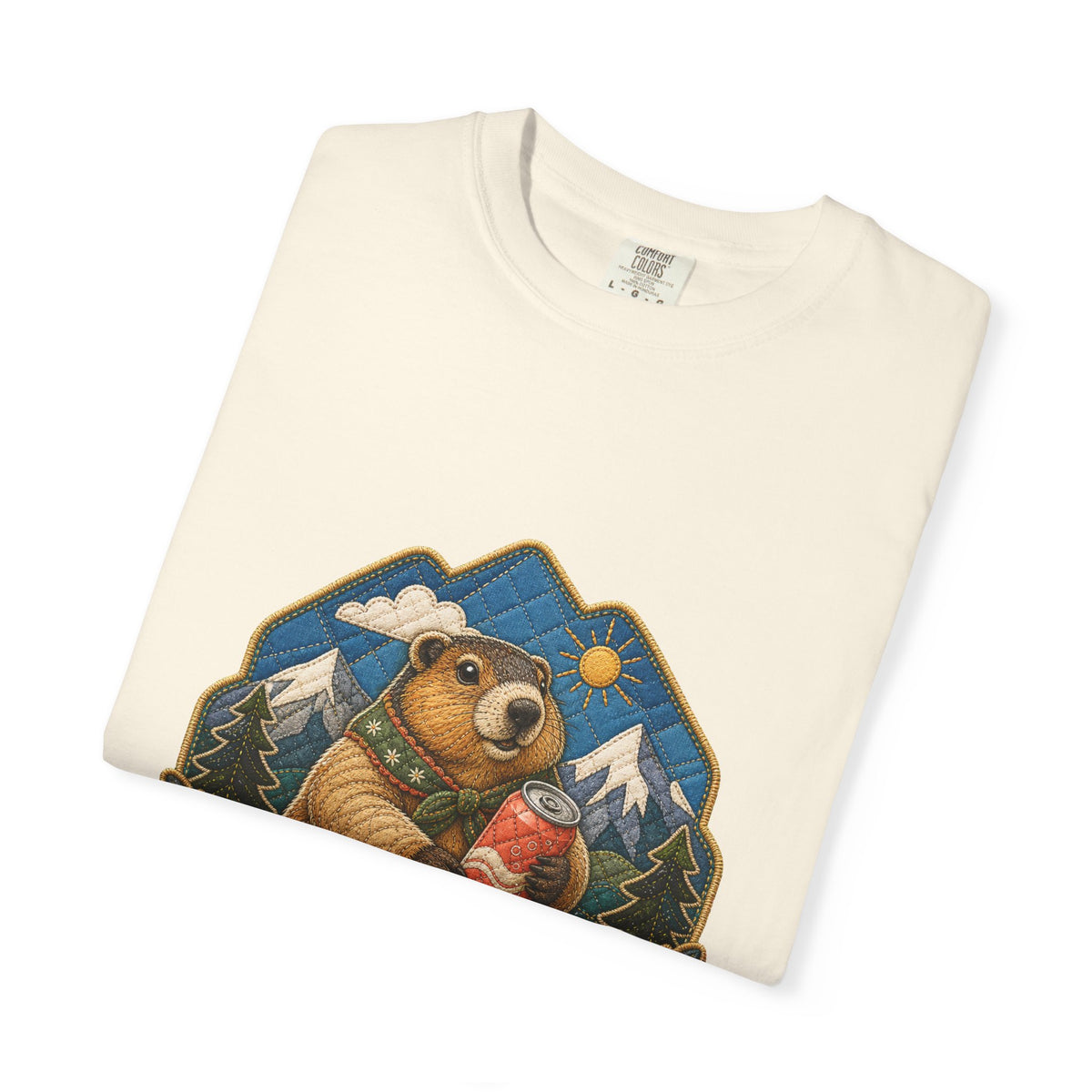 Quilted Alpine Soda Marmot T-Shirt Graphic
