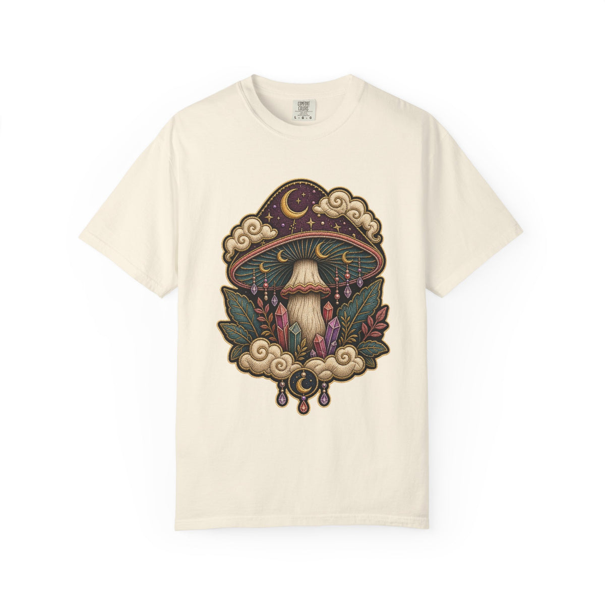 Embroidered Dream Mushroom Graphic Tee