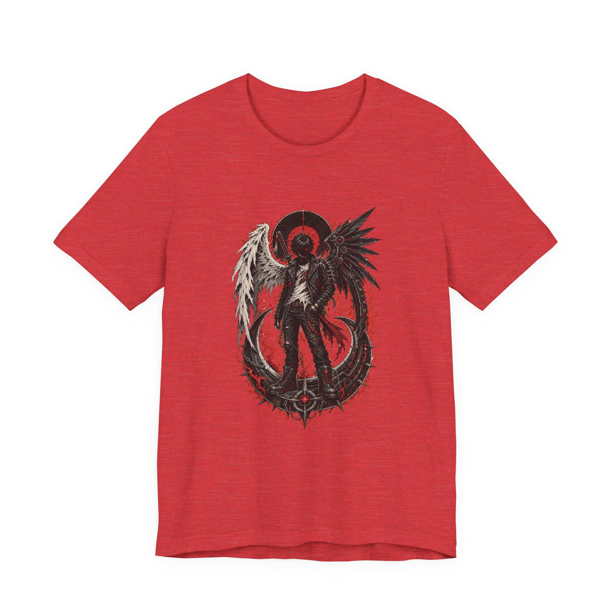Fallen Angel Biker T-Shirt Graphic