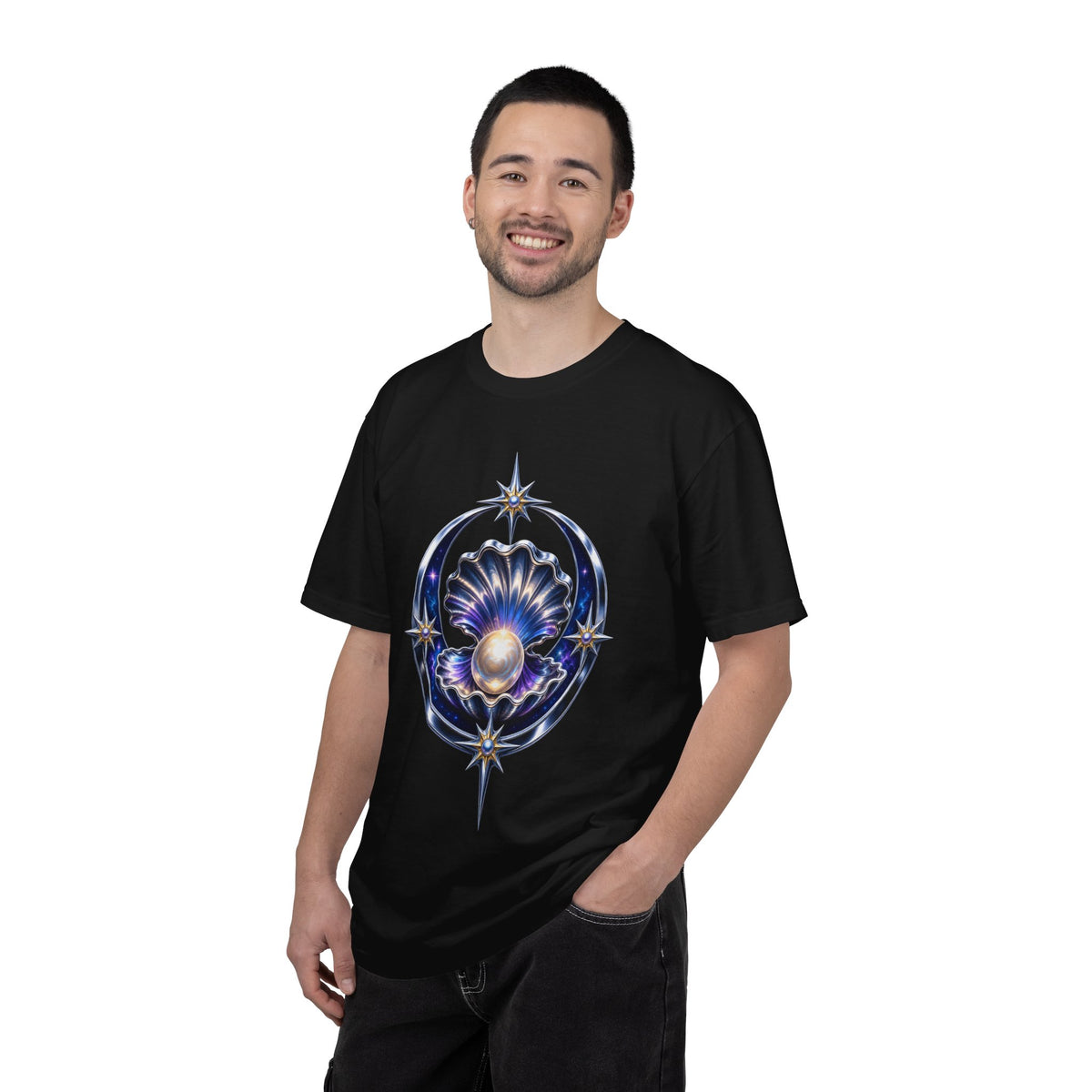Chrome Pearl Oyster Moon Gate Graphic Tee
