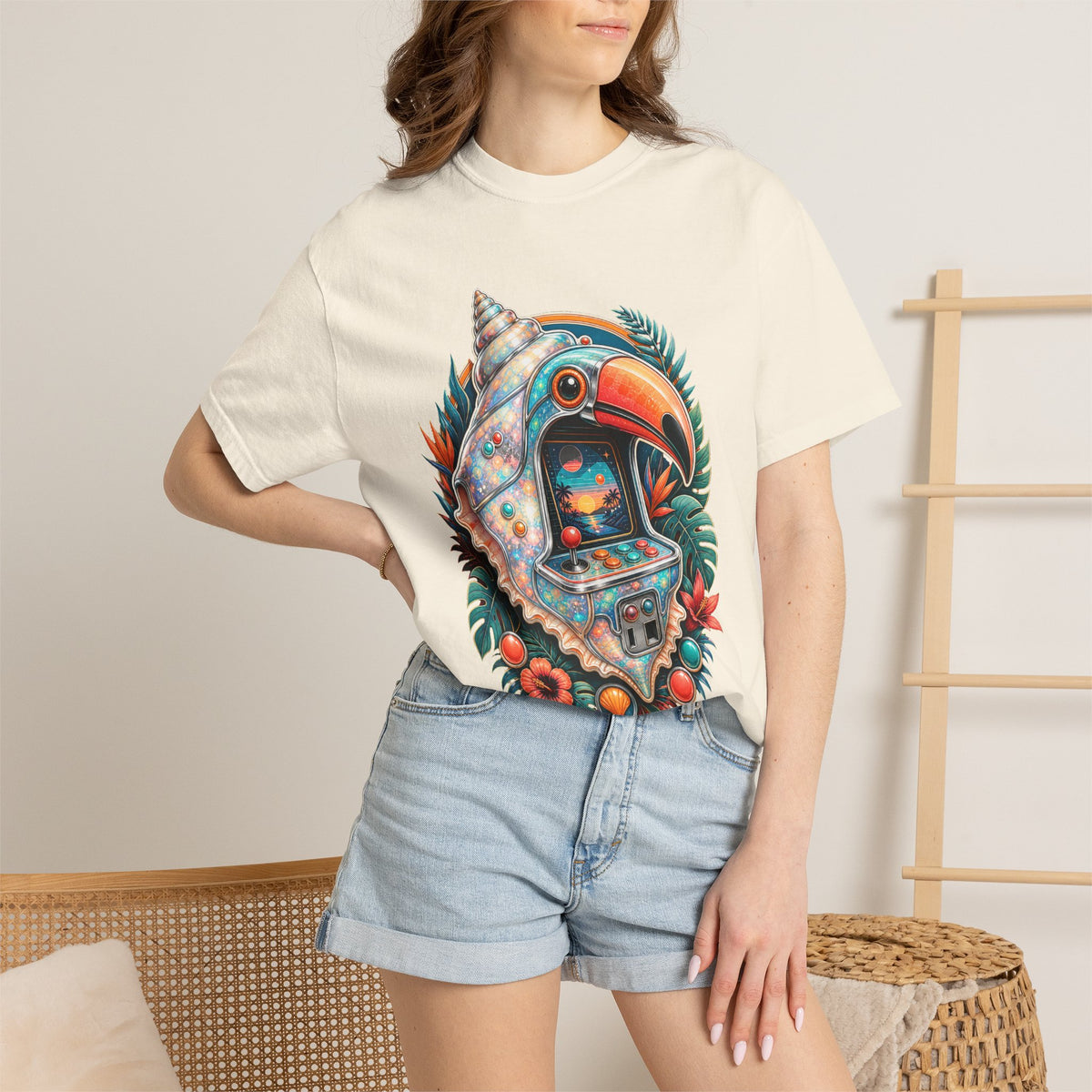Opal Arcade Conch Toucan T-Shirt Graphic