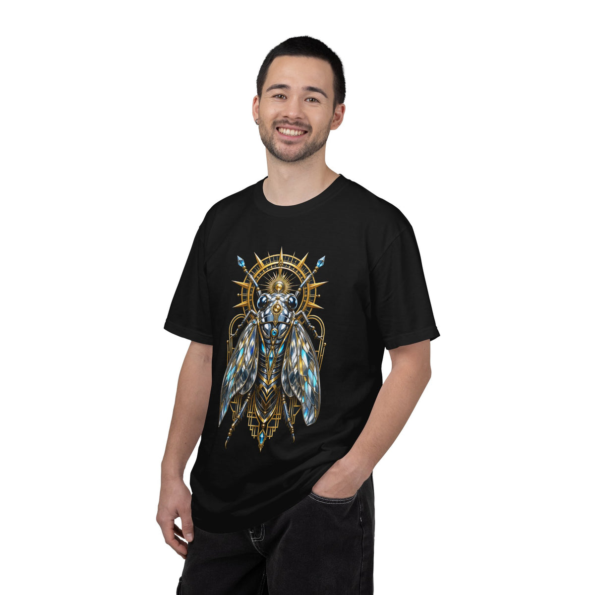 Chrome Cicada Oracle Neo-Deco T-Shirt Graphic