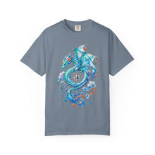 Aquamarine Paper Kite Dragon Graphic Tee