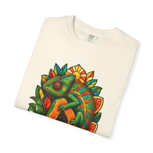 Stained Glass Papaya Chameleon Graphic Tee