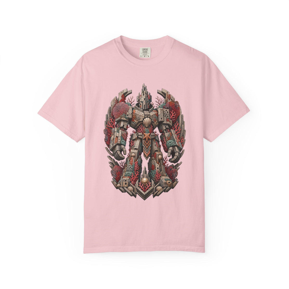 Brutalist Coral Golem T-Shirt Graphic