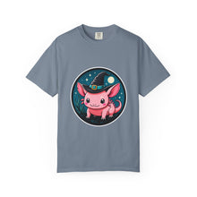 Cute Witch Axolotl Emblem T-Shirt Graphic
