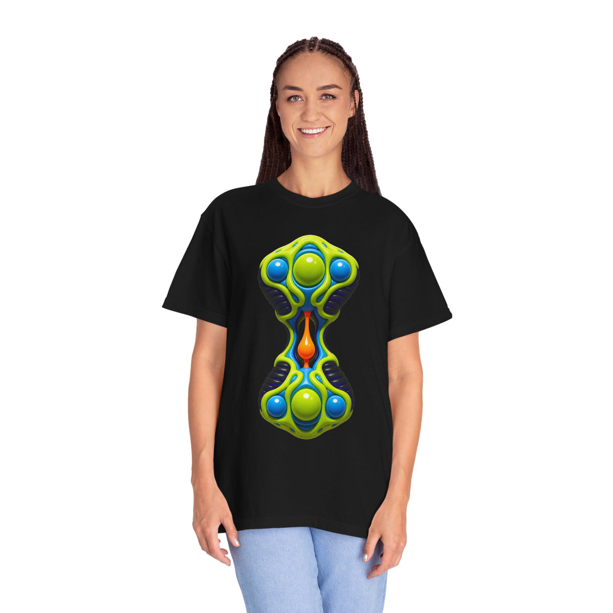 Gel Alien Hourglass Surreal Graphic Tee