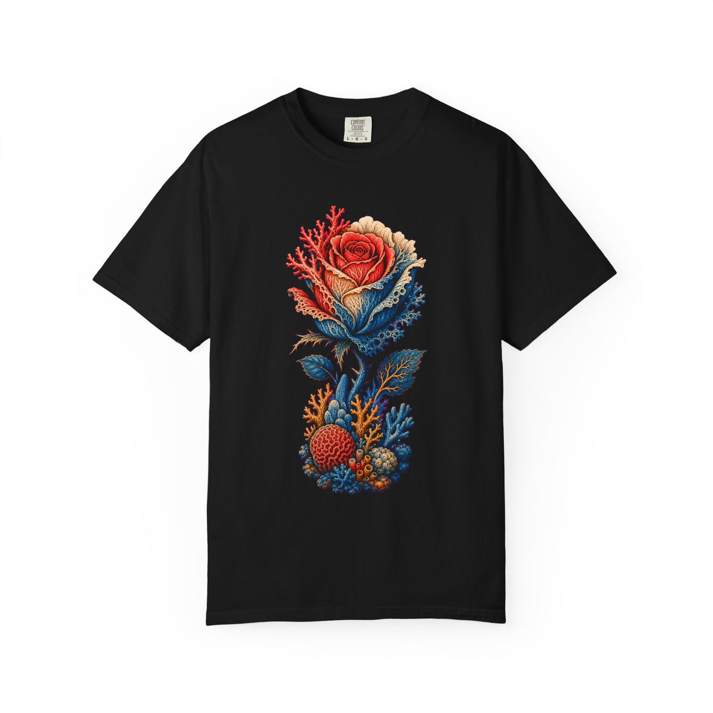 Coral Reef Rose Graphic Tee