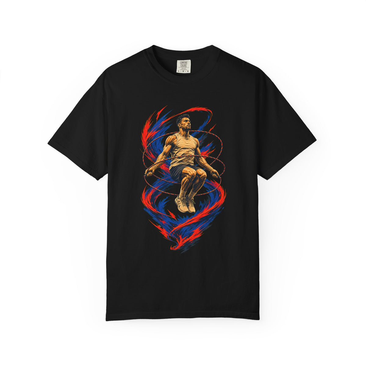 Speed Rope Cyclone Neo-Brutalist Graphic Tee