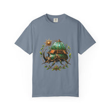 Solarpunk Greenhouse Rhino Beetle Graphic Tee