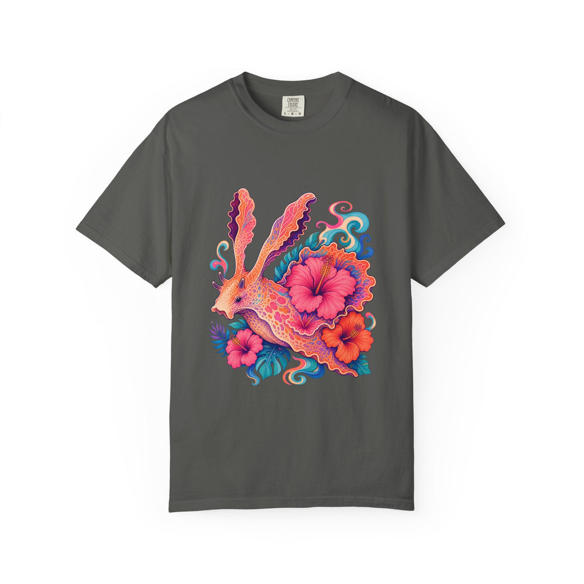 Psychedelic Hibiscus Sea Hare Graphic Tee