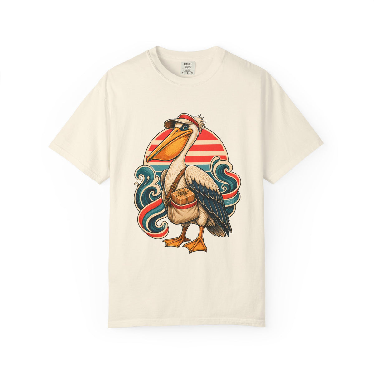 Deck Chair Stripe Pelican Courier T-Shirt Graphic