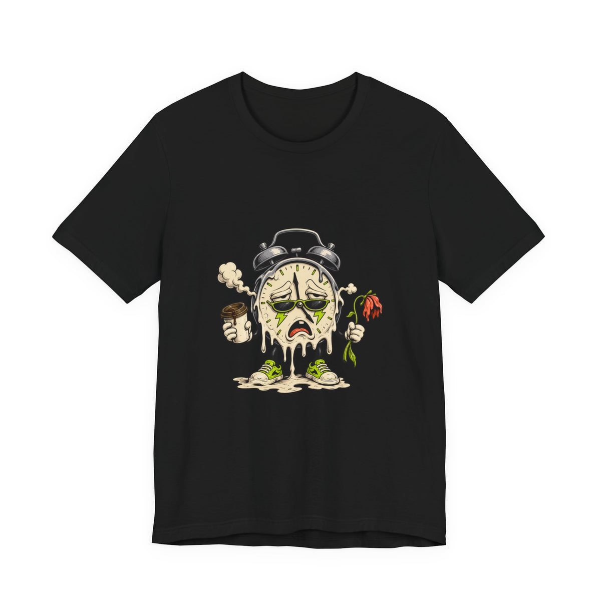 Burnout Clock Mascot T-Shirt Graphic