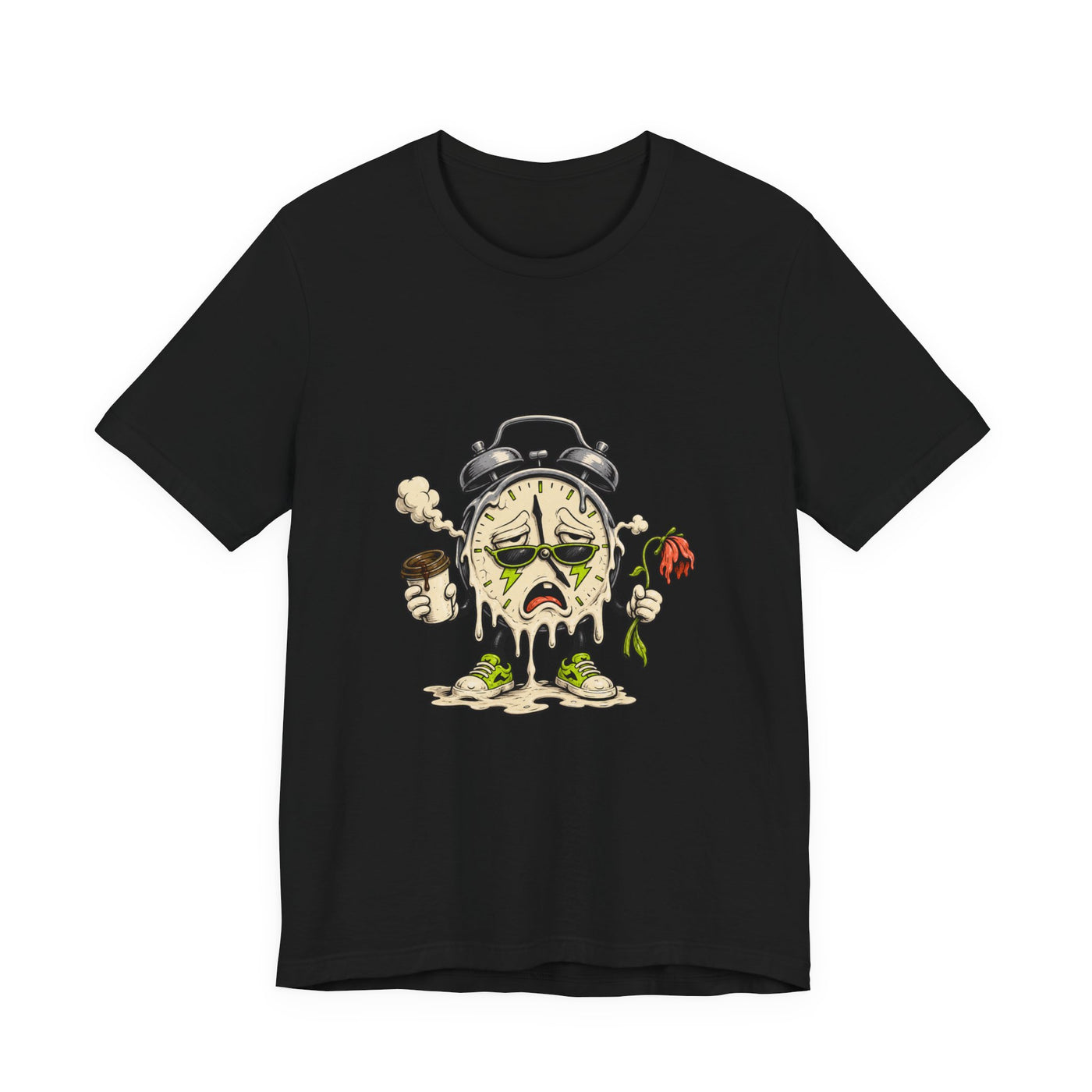 Burnout Clock Mascot T-Shirt Graphic