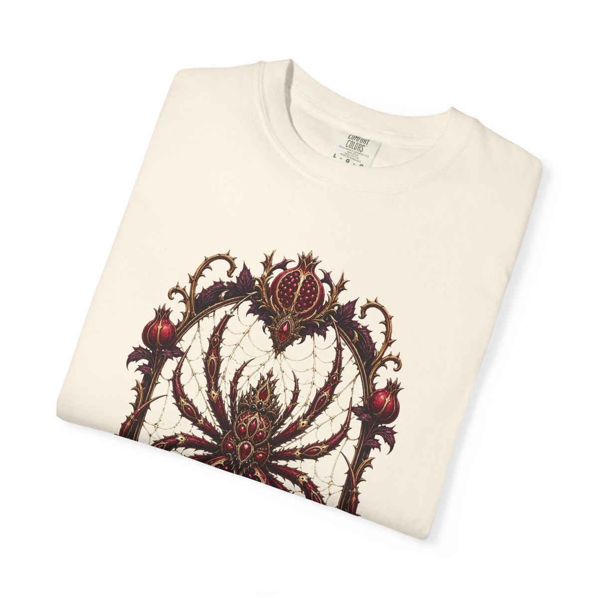 Gothic Pomegranate Spider Graphic Tee