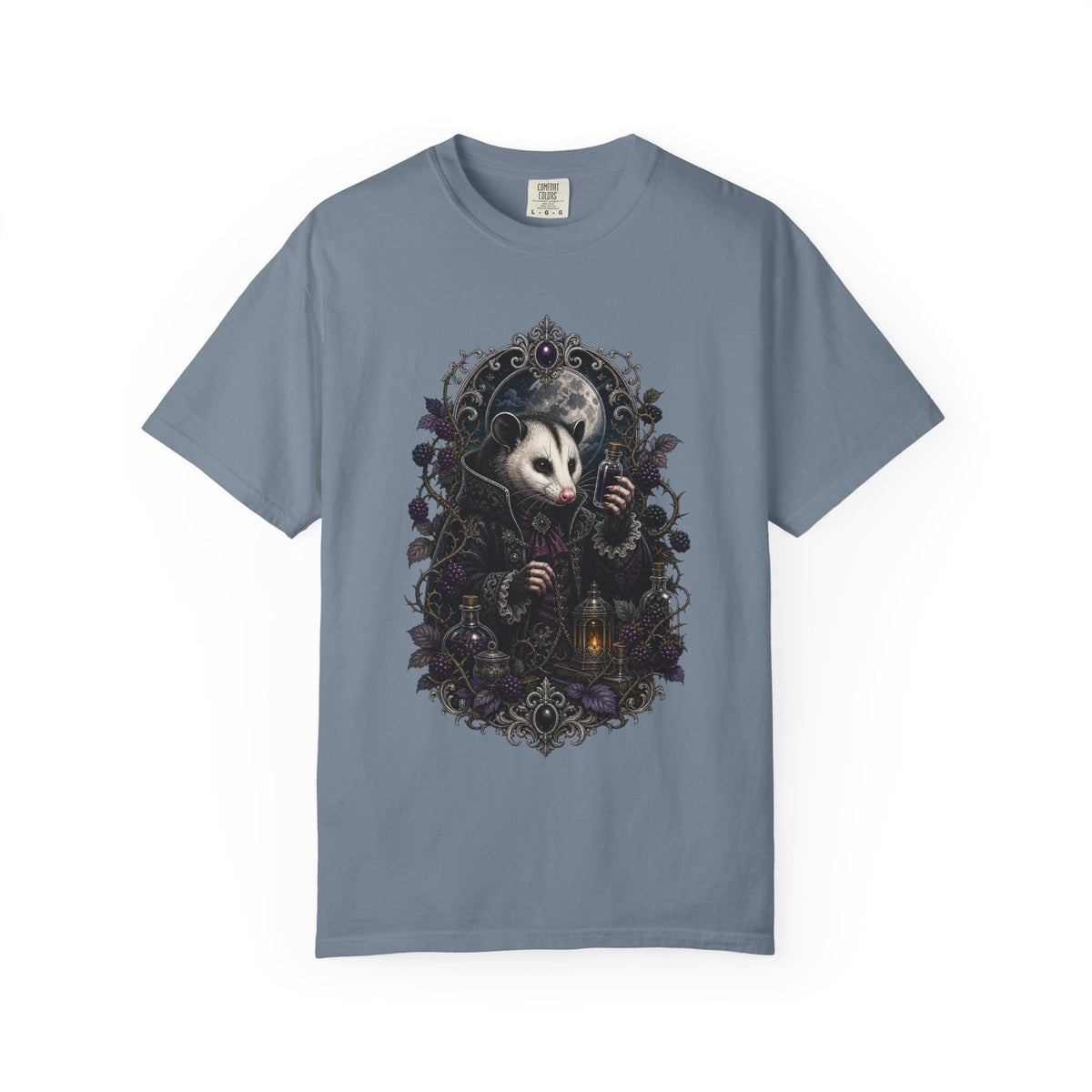 Gothic Blackberry Opossum Alchemist Graphic Tee