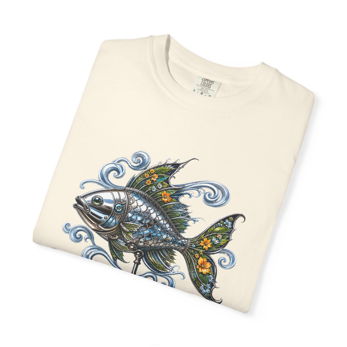 Chrome Botanical Weather Fish T-Shirt Graphic