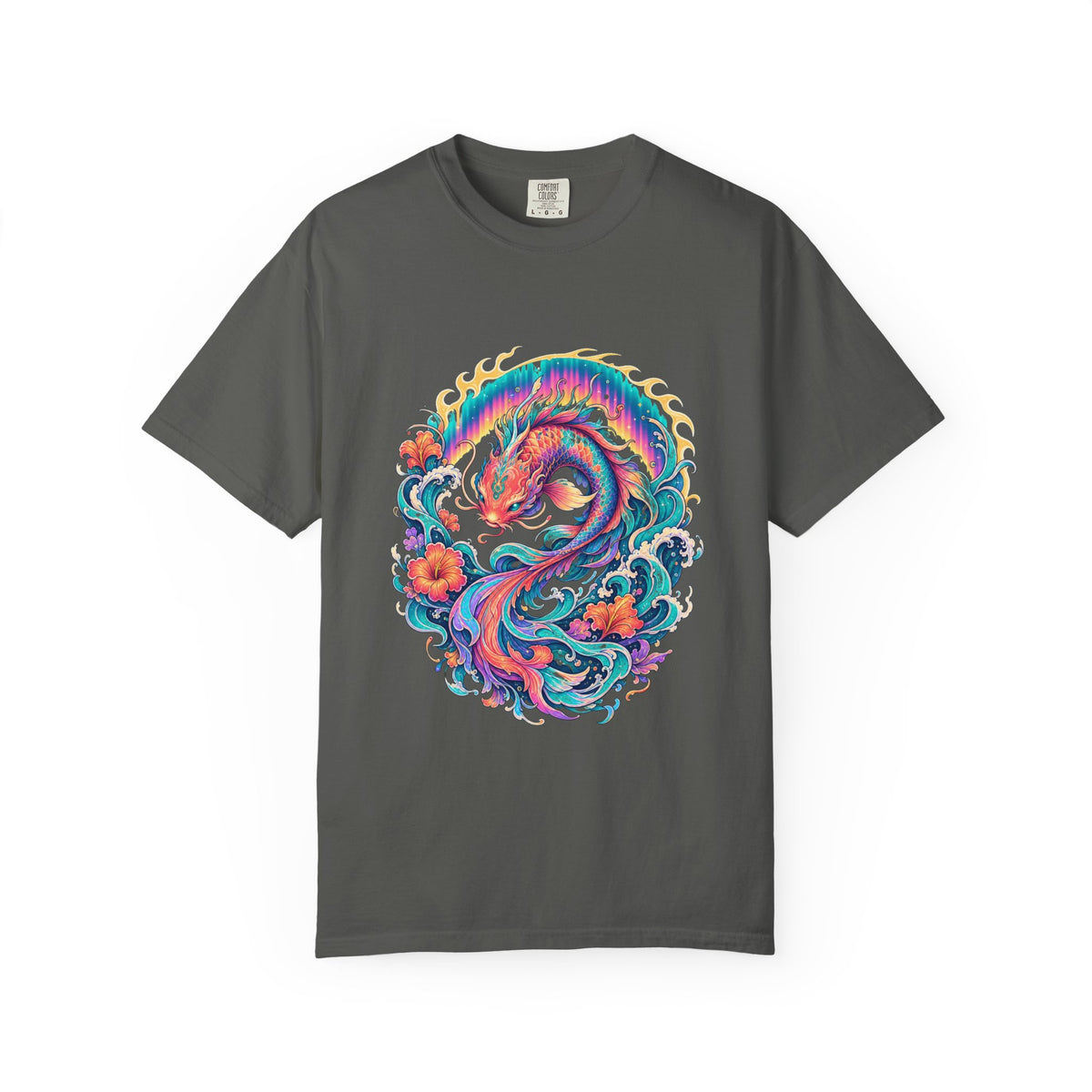 Aurora Koi Tide Spirit Graphic T-Shirt