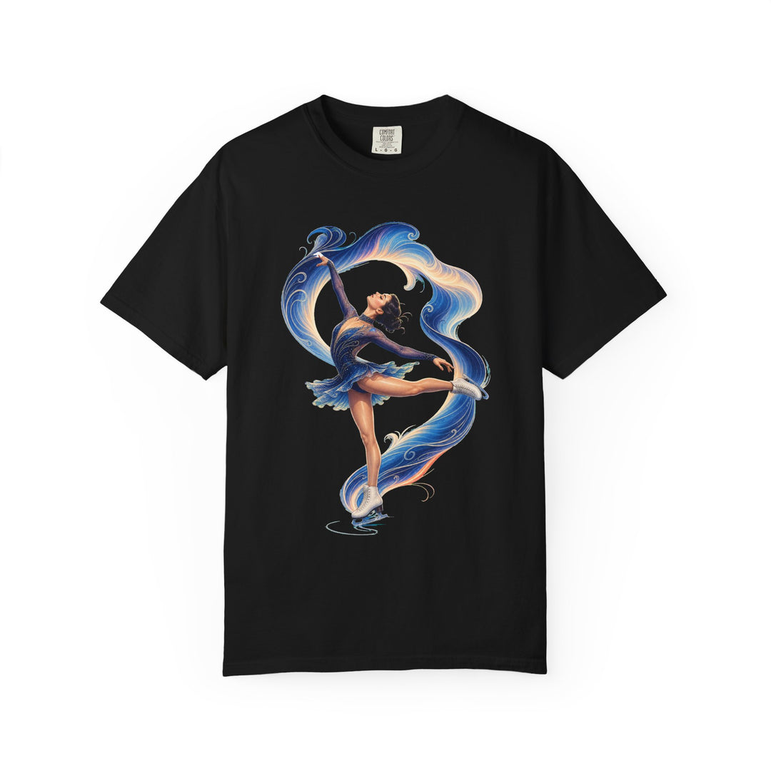 Aurora Figure Skater Etched Graphic Tee