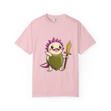 Axolotl Knight Cartoon T-Shirt Graphic
