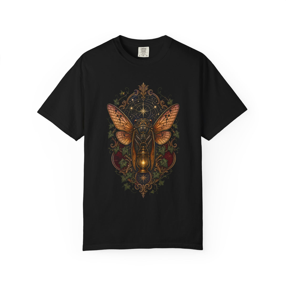 Dark Academia Lantern Cicada Graphic Tee