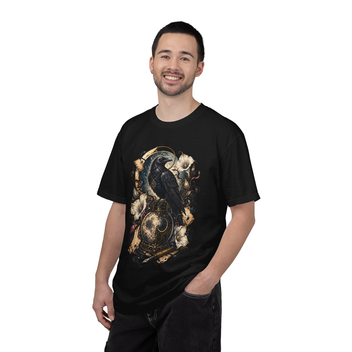 Poet Raven Inkwell Crest T-Shirt Graphic