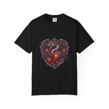 Punk Metal Strawberry Serpent T-Shirt Graphic