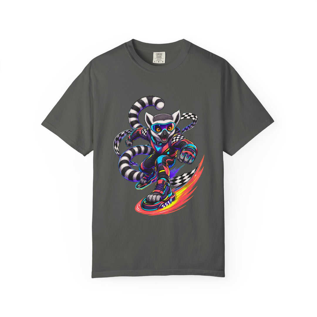 Neon Raceway Lemur Graphic Tee