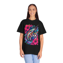 Psychedelic Hibiscus Bowling Swordfish T-Shirt Graphic