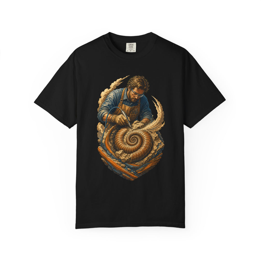 Fossil Air-Scribe Scientific Engraving Graphic Tee