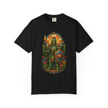 Stained Glass Cactus Knight T-Shirt Graphic
