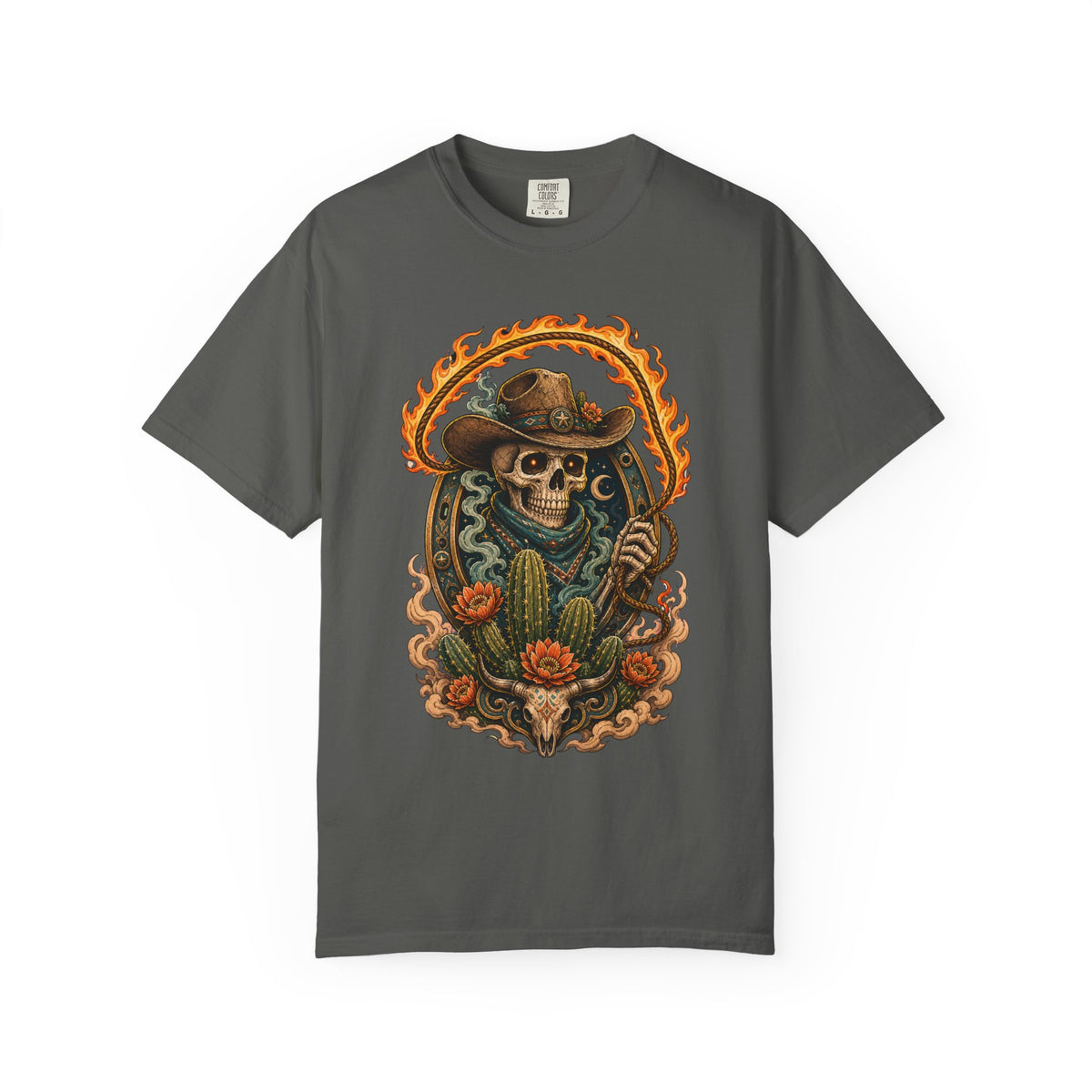 Cactus Skull Rodeo Phantom T-Shirt Graphic