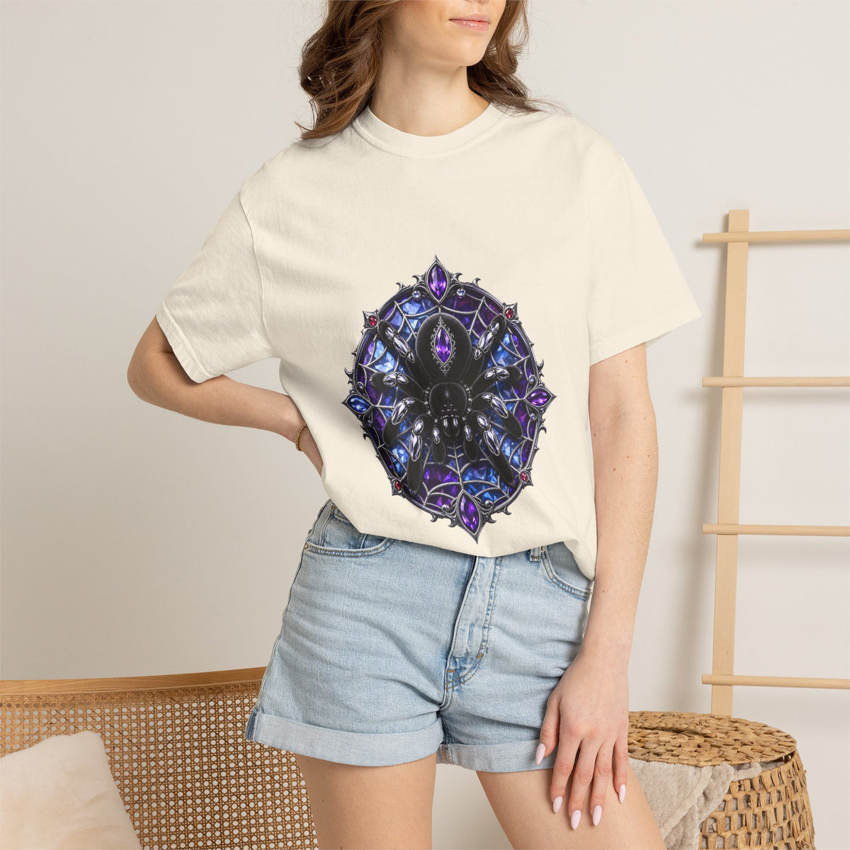 Chrome Velvet Tarantula Graphic Tee