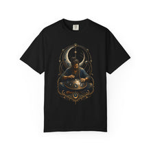 Handpan Nocturne Cosmic Woodcut Graphic Tee