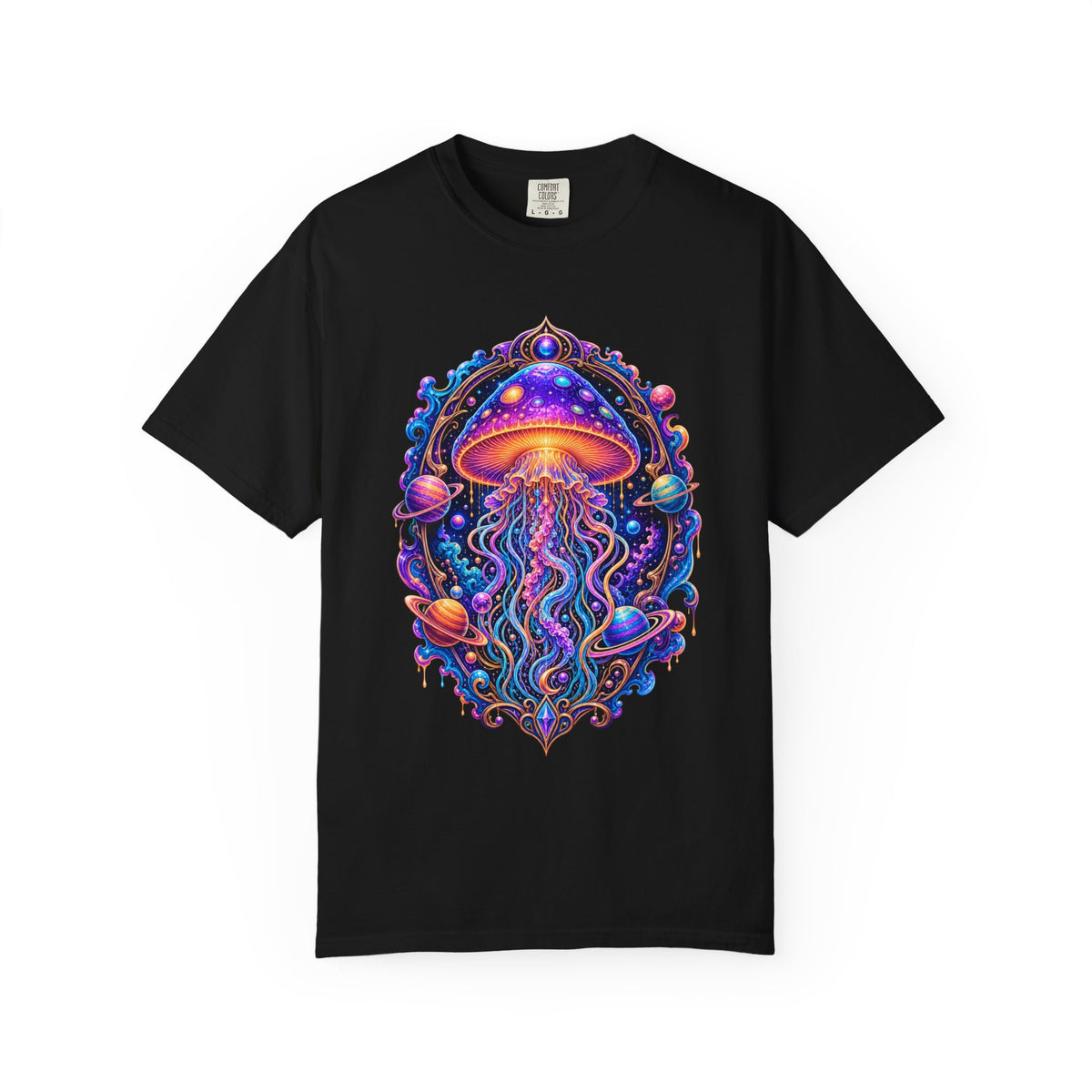 Cosmic Mushroom Jellyfish T-Shirt Graphic