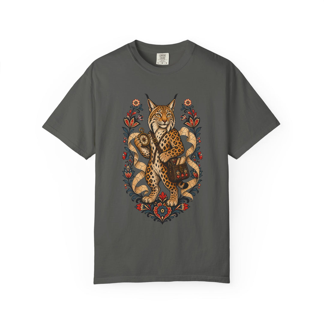 Nordic Folk Leopard Lynx Graphic Tee