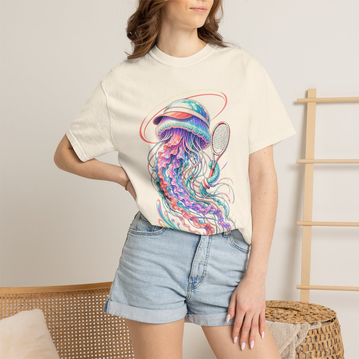 Vapor Tennis Jellyfish Graphic Tee