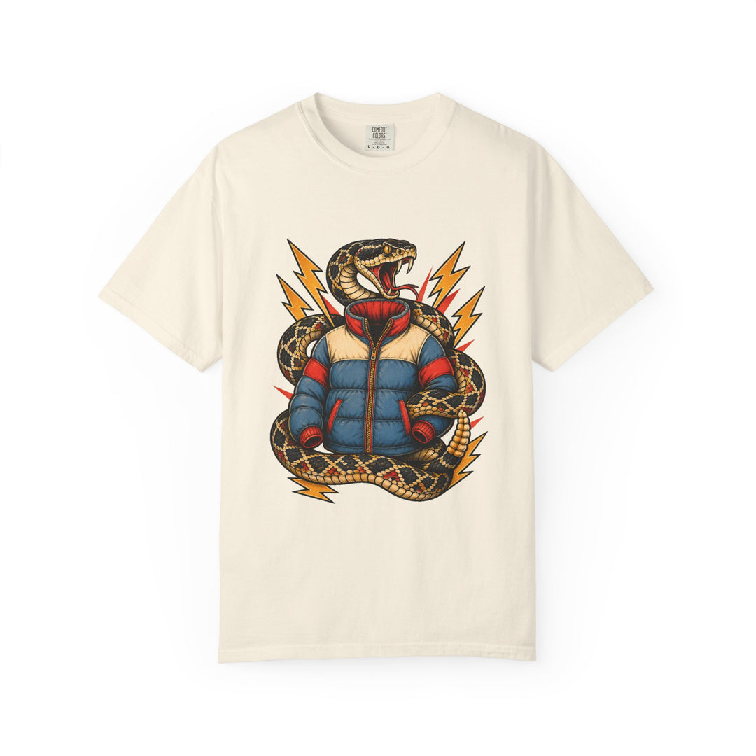 Tattoo Flash Thunder Rattlesnake T-Shirt Graphic