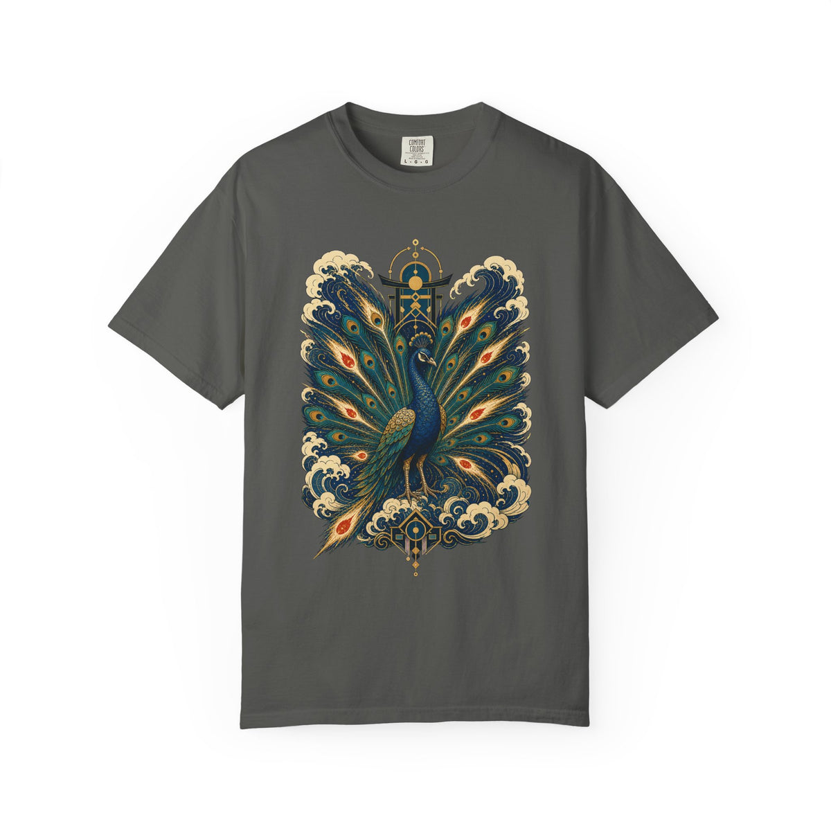 Ukiyo-E Meteor Peacock Graphic Tee