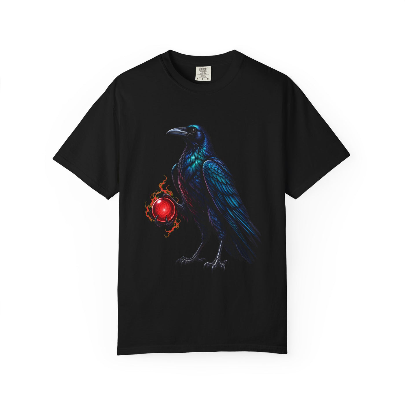Mystic Raven Orb T-Shirt Graphic