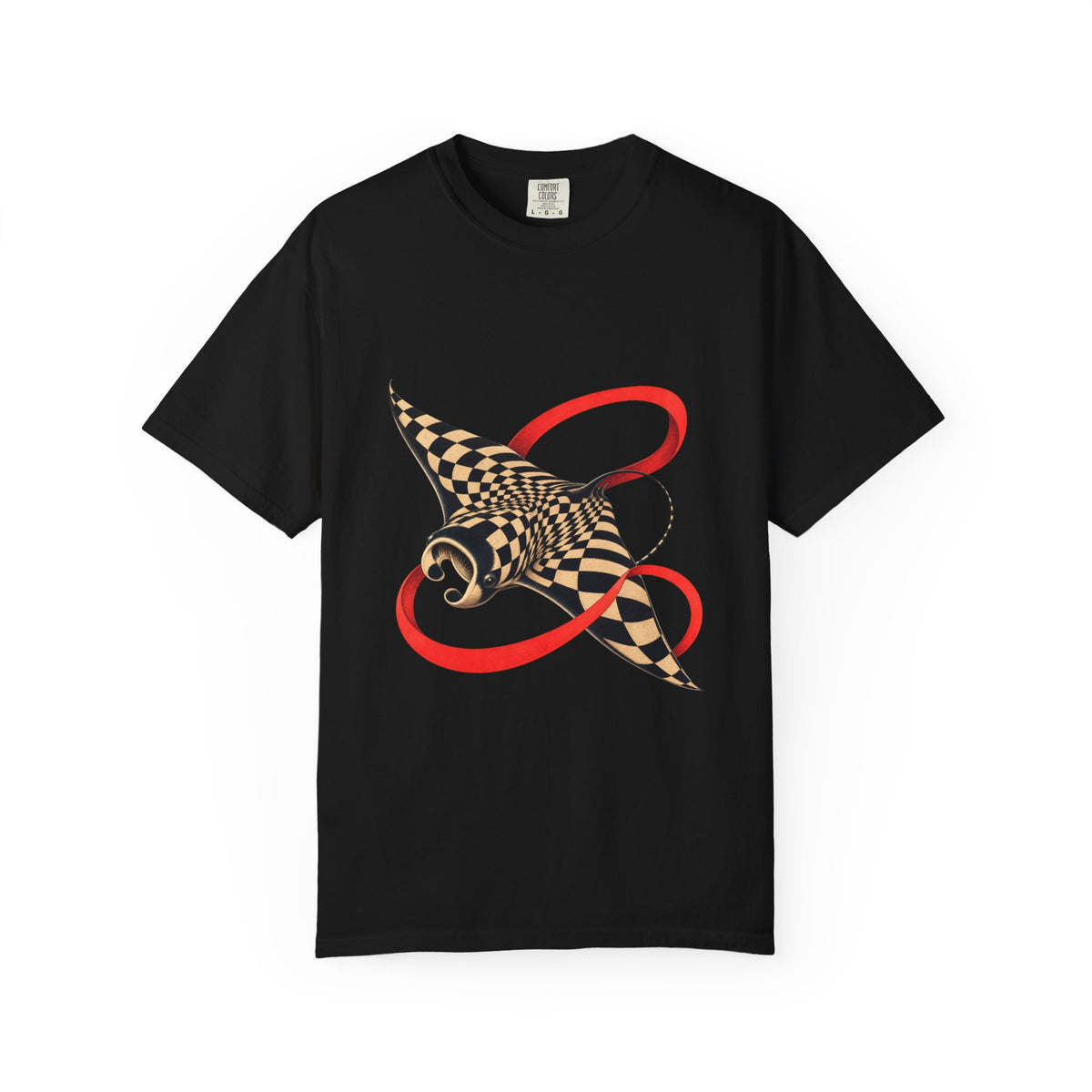 Carnival Manta Labyrinth Optical Graphic Tee