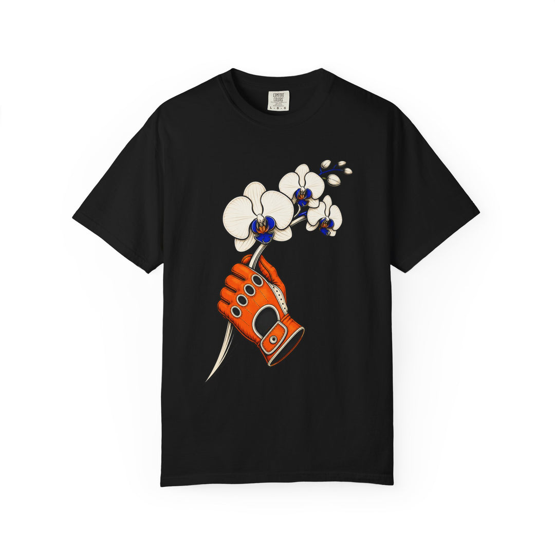 Orange Racing Orchid Graphic Tee