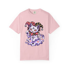 Polka-Dot Ghost Cat Jester T-Shirt Graphic