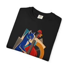 Black Bombay Upright Bass Hard-Bop Collage Graphic Tee