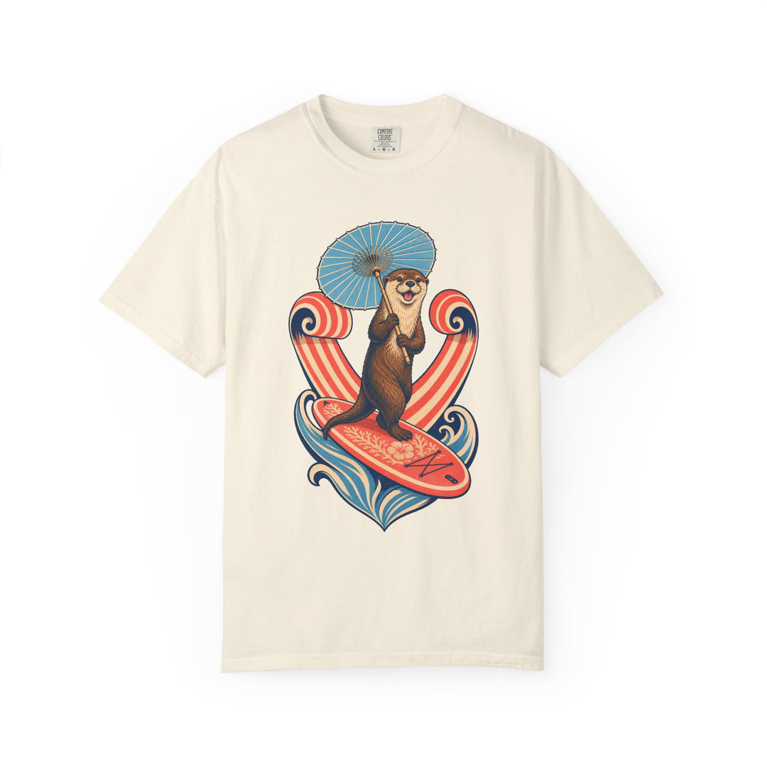 Coral Otter Paddleboard Graphic Tee