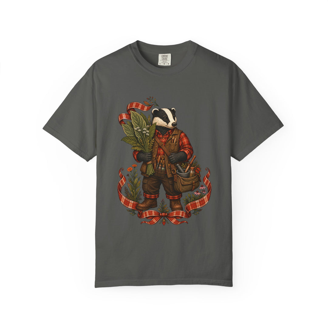 Paprika Plaid Badger Botanist Graphic Tee